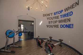 Fitness center equipment